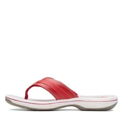 Clarks Breeze Sea Red Thong Sandal -Rockport Store 26125718 5