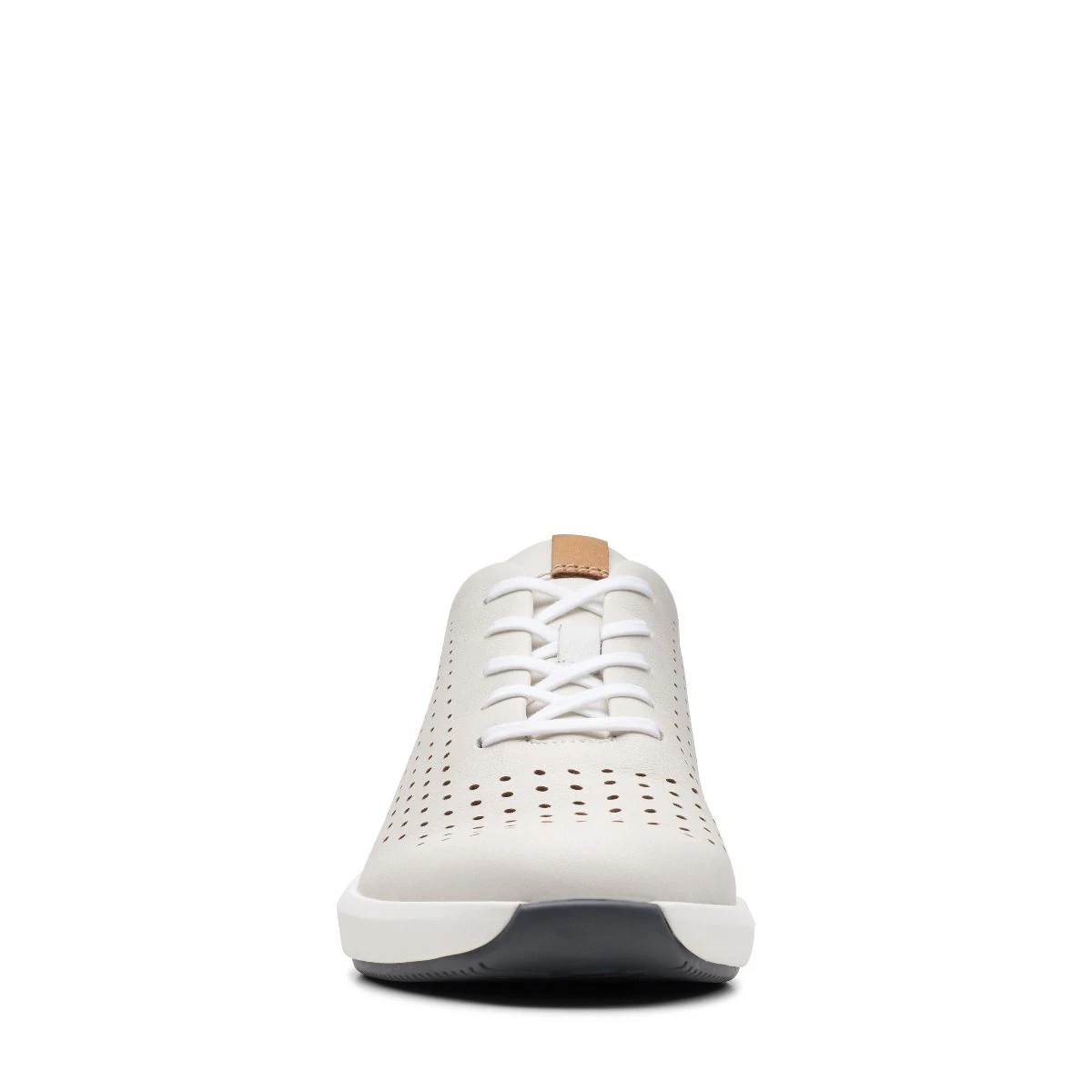 Clarks Un Rio Tie White Nubuck Leather Sneaker 5 Clarks Un Rio Tie White Nubuck Leather Sneaker - Image 3