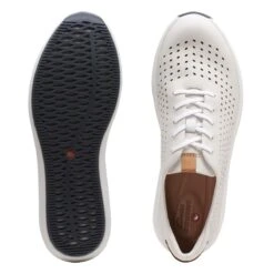 Clarks Un Rio Tie White Nubuck Leather Sneaker 11 Clarks Un Rio Tie White Nubuck Leather Sneaker -Rockport Store 26148256 7