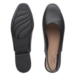 Clarks Juliet Pull Black Leather Slingback Heel -Rockport Store 26149772 7