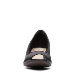Clarks Mallory Charm Black Leather Pump 9 Clarks Mallory Charm Black Leather Pump -Rockport Store 26149788 3