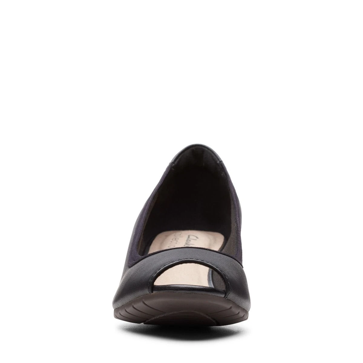 Clarks Mallory Charm Black Leather Pump 5 Clarks Mallory Charm Black Leather Pump - Image 3