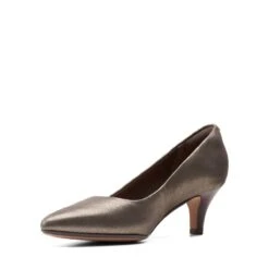 Clarks Linvale Jerica Metallic Leather Pump
