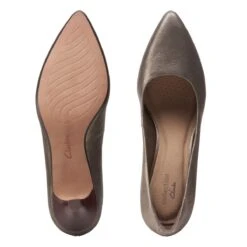 Clarks Linvale Jerica Metallic Leather Pump 12 Clarks Linvale Jerica Metallic Leather Pump -Rockport Store 26150767 7