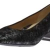 Ara Gabrielle Black & Silver Animal Print Pump -Rockport Store ARA1183821