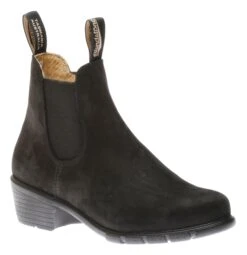 Blundstone 1960 - Women's Series Heel Black Nubuck Leather Boot