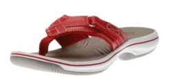 Clarks Breeze Sea Red Thong Sandal