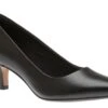 Clarks Linvale Jerica Black Leather Pump -Rockport Store CLALINVALEJ01
