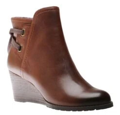 Lucinda Tan Back Tie Ankle Wedge Boot -Rockport Store COBLUCINDABT06