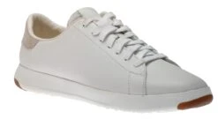 Cole Haan GrandPrø White Leather Lace-Up Tennis Sneaker