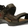 Nolan Brown Leather Adjustable Sandal -Rockport Store DUNNOLAN02