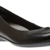 Alder Astoria Black Leather Ballet Flat -Rockport Store EARALDERAST01