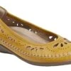 Alder Azza Orca Yellow Perforated Leather Ballet Flat -Rockport Store EARAZZA06
