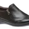 Kara Faraday Black Leather Zipper Slip-On Shoe -Rockport Store EARFARADAY01