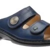 Finn Comfort Sansibar Blue Leather Sandal -Rockport Store FINSANSIBAR3