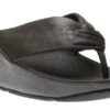 Twiss Black Leather Thong Sandal -Rockport Store FITTWISS01