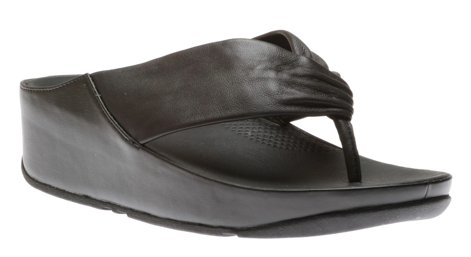 Twiss Black Leather Thong Sandal 3 Twiss Black Leather Thong Sandal