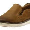 McGuffey Tan Brown Leather Slip-On Sneaker -Rockport Store JOHMCGUFFEYSO02