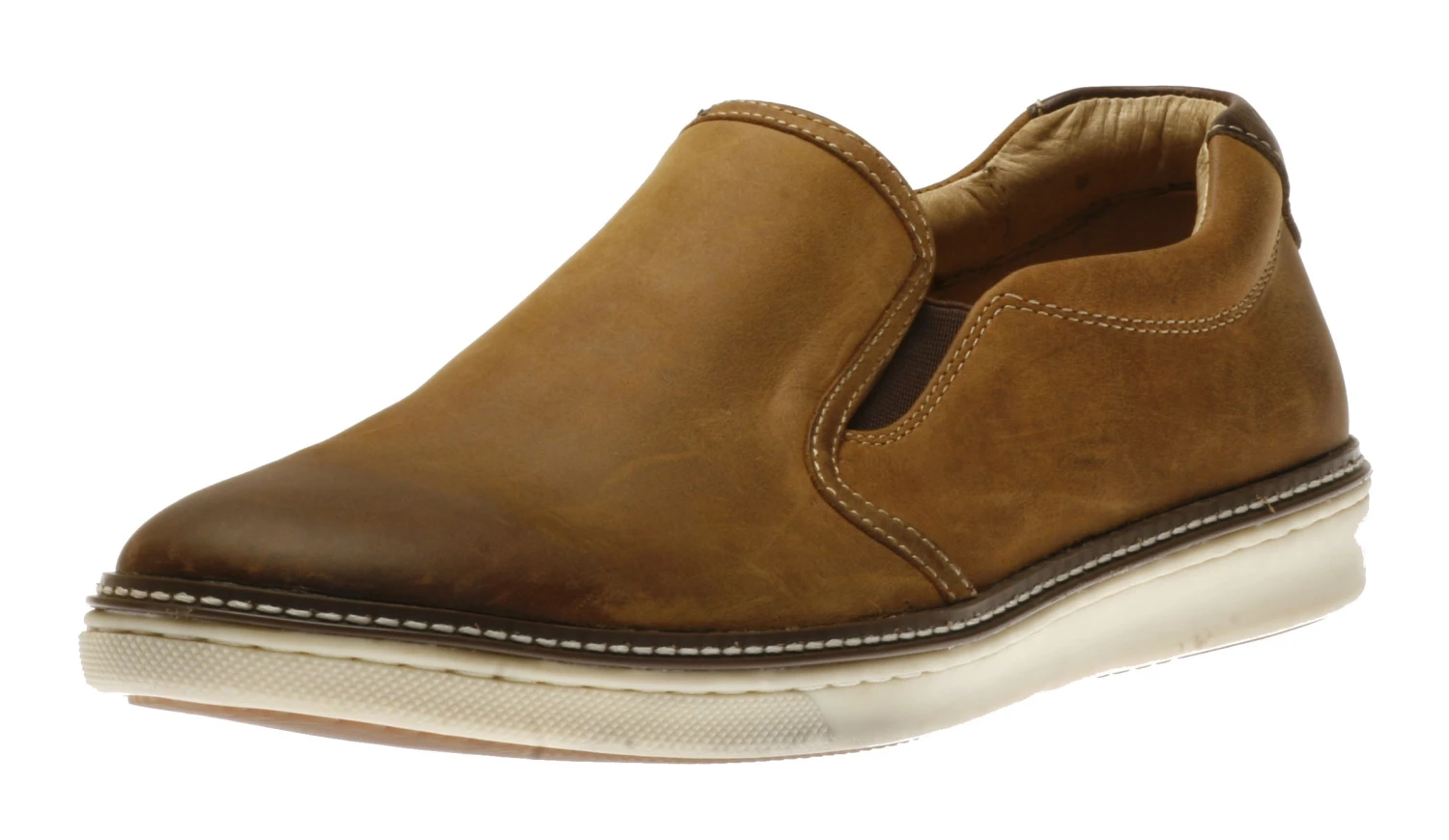 McGuffey Tan Brown Leather Slip-On Sneaker 3 McGuffey Tan Brown Leather Slip-On Sneaker