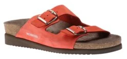 Mephisto Harmony Coral Nubuck Leather Slide Sandal