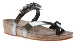 Mephisto Ingrid Grey Magic Toe Thong Sandal