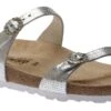 Mephisto Norie Silver Fiori Crystal Embellished Buckle Slide Sandal -Rockport Store MEPNORIE11