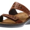 Cornet Brown Leather Slide Sandal 1 Cornet Brown Leather Slide Sandal -Rockport Store NAOCORNETSFC