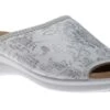 Ladies White Silver Slide Sandal 1 Ladies White Silver Slide Sandal -Rockport Store POL80341709