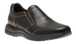 Rockport Edge Hill 2 Black Leather Double Gore Slip-On Casual Dress Shoe