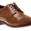 Rockport Saxxen Cognac Brown Leather Wingtip Oxford Dress Shoe -Rockport Store ROCSAXXEN06