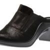 Mokassetta 257 Black Metallic Suede Clog -Rockport Store ROM27057 85100