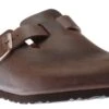 Birkenstock Boston Habana Brown Oiled Leather Soft Footbed Clog