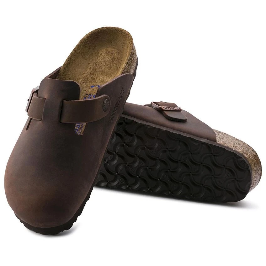 Birkenstock Boston Habana Brown Oiled Leather Soft Footbed Clog 4 Birkenstock Boston Habana Brown Oiled Leather Soft Footbed Clog - Image 2