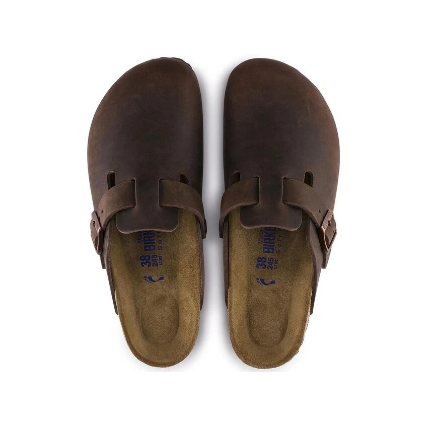 Birkenstock Boston Habana Brown Oiled Leather Soft Footbed Clog 5 Birkenstock Boston Habana Brown Oiled Leather Soft Footbed Clog - Image 3
