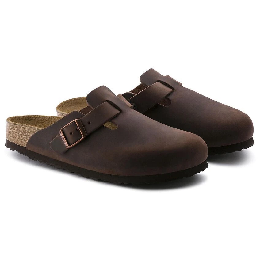 Birkenstock Boston Habana Brown Oiled Leather Soft Footbed Clog 6 Birkenstock Boston Habana Brown Oiled Leather Soft Footbed Clog - Image 4