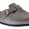 Birkenstock Boston Iron Grey Oiled Leather Clog 1 Birkenstock Boston Iron Grey Oiled Leather Clog -Rockport Store birbostonsfb05