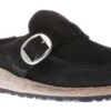 Birkenstock Buckley Black Suede Leather Clog -Rockport Store birbuckley001