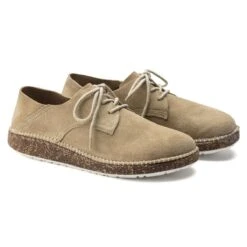 Birkenstock Gary Unisex Sand Suede Leather Lace-Up Sneaker 10 Birkenstock Gary Unisex Sand Suede Leather Lace-Up Sneaker -Rockport Store birgary08b
