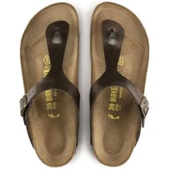 Birkenstock Gizeh Birko-Flor Graceful Toffee Thong Sandal -Rockport Store birgizeh12b