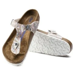 Birkenstock Gizeh Birko-Flor Floral Rose Thong Sandal -Rockport Store birgizehsfb13a