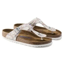 Birkenstock Gizeh Birko-Flor Floral Rose Thong Sandal -Rockport Store birgizehsfb13c