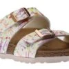 Birkenstock Sydney Vegan Birko-Flor Light Rose Double Strap Slide Sandal -Rockport Store birsydneyveg13