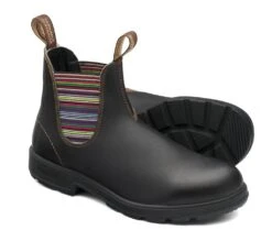 Blundstone 1409 - Original Stout Brown Striped Elastic Boot -Rockport Store blu140902b