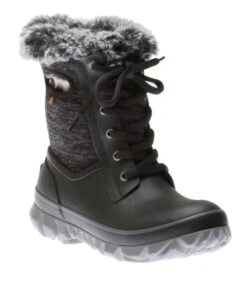 BOGS Arcata Knit Black Winter Boot -Rockport Store bogarcatak01