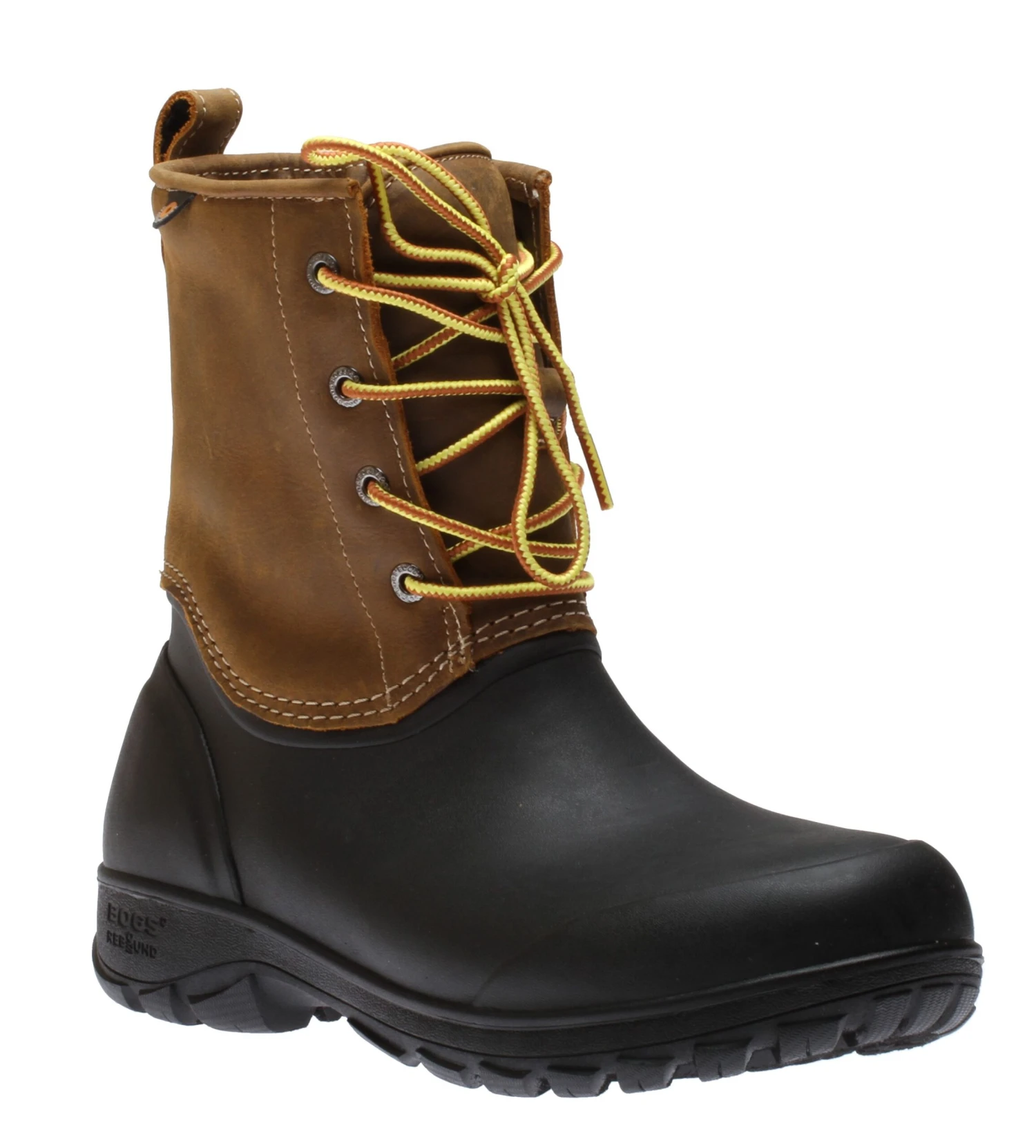 BOGS Sauvie Snow Leather Tan Men's Winter Boot 8 BOGS Sauvie Snow Leather Tan Men's Winter Boot - Image 6