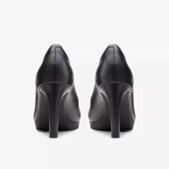 Clarks Ambyr Joy Black Leather Dress Pump -Rockport Store claambyrj01c