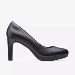 Clarks Ambyr Joy Black Leather Dress Pump -Rockport Store claambyrj01d