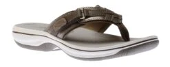 Clarks Breeze Sea Pewter Thong Sandal -Rockport Store clabreezes12 1