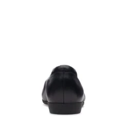Clarks Un Darcey Ease Black Leather Flat -Rockport Store claundarceye01c