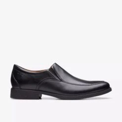 Clarks Whiddon Step Black Leather Dress Loafer -Rockport Store clawhiddonstep1d
